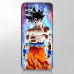 Anime Son Goku Ultra Instinct must &uuml;mbris Samsung Galaxy A12 A02S A22 A32 A52 A72 A71 A51 A41 A31 A21 A11 A50 A70 A10S A20S jaoks Samsung A51
