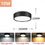 LED-allvalgustid 220V pinnale paigaldatav paneel-kohtvalgusti 5W 10W 15W 25W toa jaoks Magamistoa elutoa alumiiniumist laevalgusti 2PCS&Natural Light 4000K