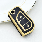 Toyota Yaris Rav4 Highlander Auris Avensis Aygo Scion TC IM 2015 2016 Tpu autov&otilde;tme kaitsekatte kaugjuhtimispuldi v&otilde;tmekohvri jaoks must