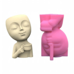 Sukulendid lillevaigust silikoonvorm, mis sobib aia betoonist lillek&uuml;&uuml;nlahoidjatega k&auml;sit&ouml;&ouml;ks kodukaunistuseks