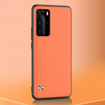 Luksuslik nahast telefoni&uuml;mbris Huawei P20 P30 Pro P40 Lite Y8P Y7A Y9S P Smart ZS Pro 2019 2021 kaane&uuml;mbrisele Honor 8X 9X Pro jaoks P Smart 2021 matt must v&auml;rv