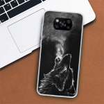 Starry Animal Wolf Icy telefoni&uuml;mbris Xiaomi Mi 11 Lite 11i 12X 12 9 8 12T 11T 10T 9T Pro 10 5X 6X Ultra 5G Coque Capa jaoks Xiaomi Mi 8 Lite