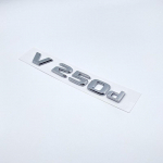 3D Letters V250d V300d NIGHT EDITION ABS embleem Mercedes Benz V klassi W447 auto poritiiba m&auml;rgi pagasiruumi nimesilt logo kleebis silver V250d
