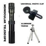 Suure suurendusega teleskoop 10-300 &times; 40 suumiga monokulaarne jahi optiline prisma ulatusega taskumonokul 10-300&times;40 must