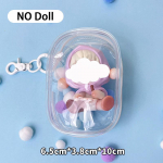 Pakendi ripats nukkude l&auml;bipaistev hoiukarbiga v&otilde;tmehoidja v&auml;rviliste karvapallidega, paksendatud ehete hoiukott, kott v&otilde;tmehoidja