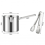 1.5/2L &Otilde;lifiltri anum Multifunktsionaalne Frit&uuml;&uuml;rikorviga Rasvan&otilde;u Suure mahutavusega Roostevabast terasest &Otilde;lis&otilde;elaga Pott