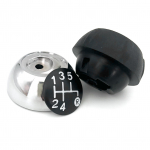 5-k&auml;igulise manuaalk&auml;igukasti nupu vahetus Fiat 500 20122018 jaoks must/h&otilde;be