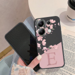 Lillekirjadega mustriga pehme silikoon&uuml;mbris Samsung A55 M35 Xiaomi Redmi Note 13 Pro iPhone'ile Huawei Honor Realme kaamera kaitsev p&otilde;rutuskindel kate Samsung Galaxy S9 Plus