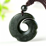 Naturaalne Hetian Jade Ripats Kaelakee Jadeiit Ehted Meestele Kingitused Budist Lucky Lucky Nikerdatud mood v&otilde;lu Naiste Amulett