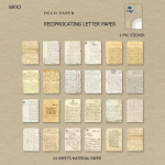 Retro Deco paber Vintage vanad raamatulehed Taustpaber Erikujuline materjal Paberikogu v&auml;ljal&otilde;igete raamatu k&auml;siraamatu albumi p&auml;eviku kaunistamiseks SFJY