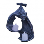 Bat Wall Tealight Holder Double Candle Gothic Bat Sconce with Candles Halloween