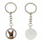 German Shepherd Dog, Alsatian Wolf Dog - keychain in a box, own photo, keychain pendant from Art-Dog brand