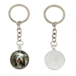 Bearded Collie, Highland Collie, Mountain Collie - keychain in a box, own photo, keychain pendant from Art-Dog brand