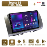 Android Carplay autoraadio Toyota bB 2006-2016 multimeediapleieri ja peakomplekti stereo, GPS-navigatsiooniga, Bluetoothi, WIFI-ga, 4+64GB 1+16GB