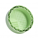 Silikoonist meigipintsli puhastuskauss 4 tekstuuriga multifunktsionaalne kosmeetiline pintslipuuder, k&auml;sn, puhastav pesuvahend, kuivatushoidja lilla