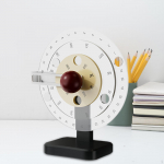 Circular Turntable Calendar Manual Rotatable disks Ornaments Acrylic Sign puhas