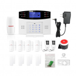 Turvaalarms&uuml;steemi komplekt Automaatne valimine GSM+WiFi Koduvalve Juhtmevaba h&auml;ires&uuml;steem GSM koduvalve US Plug valge