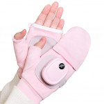 Talvised soojad elektrilised soojendusega kindad C-t&uuml;&uuml;pi taaslaetavad soojendusega kindad Talvise soojad veekindlad kindad roosa