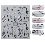 Prantsuse k&uuml;&uuml;nekleebised Liner Nail Art Decals V&auml;rvilised liugurid manik&uuml;&uuml;ri sisekujundus