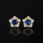 Elegantsed aksessuaarid Vintage k&otilde;rvar&otilde;ngad Smaragd Rubiin Safiir k&otilde;rvar&otilde;ngad Kahe tooniga kaetud mood