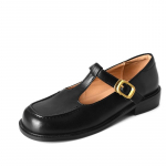 Moodsad mugavad naiste madalad kingad Loaferid Ehtne nahk Lolitas Suur suurus 45 Vabaaja T-rihmadega Must Pruun Oxford kingad t&uuml;drukutele 34 must