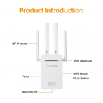 Traadita WiFi repiiter ruuter 300Mbps v&otilde;rgusignaali v&otilde;imendusv&otilde;imendi IIEEE802.11 B /g/n WIFI ulatuse pikendaja EU Plug valge