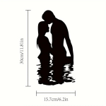 Vapustav 1 tk romantiline paariline metallist seinakunst! Ideaalne juubelikingitus ja kodukaunistus. Seina kaunistamine. Rauast kunsti siluett. must