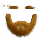 V&otilde;ltsitud vuntside ja kulmude komplekt Isekleepuv v&otilde;ltshabeme kost&uuml;&uuml;mi aksessuaar Cosplay rekvisiidid maskeraaditeatri lavale kollane