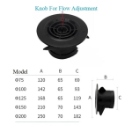 1tk 3 4 5 6 8 must ABS plastikust &uuml;mmargune &otilde;huventilaatori resti kate hajuti ventilatsioonitoru voolik seinale lakke kinnitatud