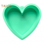 S&uuml;damekujuline koogivorm Mittekleepuv silikoonist k&uuml;psetusj&auml;&auml;tisepudingi vaht, tarretises &scaron;okolaadist kergesti vabastatav k&uuml;psetusvorm s&otilde;brap&auml;eva pulmadeks sinine