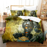Uus M-Magic The Gathering Voodipesukomplekt Multikas Anime kolmeosaline komplekt T&auml;iskasvanu Laps Magamistoa Tekikoti Komplektid 3D Kawaii kaheinimese komplekt 70x133cm 2pcs beige