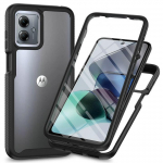 Motorola Moto G54 Power G24 G04S G 84 5G kristallkorpuse esik&uuml;ljele, kile h&uuml;briidsele tagakaanele Motorola G14 G84 54 14 04 p&otilde;rutuskindel kate Moto G14&Case and PET Film must