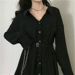 Kleit Naised Puhas lahtik&auml;iv krae n&ouml;&ouml;p pikkade varrukatega V&ouml;&ouml;koht Elegantne mood must riietus s&uuml;gis Hepburn Vestido &scaron;ikk S must