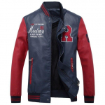 S&uuml;gistalvejope Meeste Tikandid Pesapallijakid Pu-nahast mantlid Slim Fit College Maleluxury fliisist Pilot-nahkjakid XXXXL