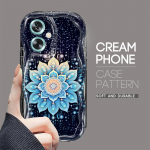 Armas koomiksimustriga kreemjas tekstuuriga korpus, lainelise servaga pehme silikoonkaanega telefoni&uuml;mbris OPPO Reno Realme jaoks OPPO A12S valge