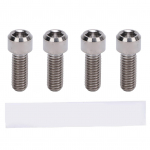 4 tk ketaspidurisadula kruvi M6x16mm Ti sulamist vastupidav ja kerge madala temperatuuri triivi summutamine Black