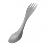 1 tk Titanium Spork 2-in-1 lusikas &uuml;likerged k&ouml;&ouml;gin&otilde;ud kaasaskantav kahvelnuga v&auml;lik&auml;mpingu piknikule keskkonnas&otilde;bralik s&ouml;&ouml;gin&otilde;u