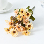 4 kimp pruudikimp Kunstlilled karikakrad Faux siidist karikakrad v&otilde;ltslilleseaded v&auml;liaia aknakarbi jaoks Kodu lauakaunistus roosa