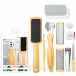 10 tk Professionaalsete pedik&uuml;&uuml;rit&ouml;&ouml;riistade komplekt jalahoolduskomplekt Foot Rasp Dead Skin Remover pedik&uuml;&uuml;ri komplekt