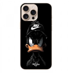 iPhone 16 Pro &uuml;mbris - Nike - Donald - Pehme - Must - Isiklik stiil must