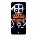 Coque - Maniacase - Xiaomi Redmi Note 14 Pro 5G - Noir - Souple - Harley Davidson Logo