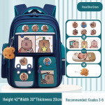 Capybara koolikott: Armas, mahukas seljakott algkooli poistele ja t&uuml;drukutele large