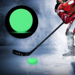 Hockey Puck Glow in The Dark Party Portable Diameter 2.76inch Gifts Kids Toys Light up Green