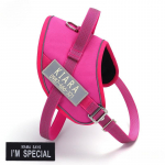 Lemmiklooma sadula rinnakorvi peegeldav nailonist veekindel Kergesti kantav sportkoera rakmed XS roosa