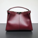 Luksuslik naiste ehtsast nahast kott: Ruumikas ja stiilne k&auml;ekott &otilde;lal kandmiseks v&otilde;i messenger-koti stiilis 35 x 15 x 25 cm burgundiapunane