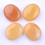 Naturaalne kristall-uimakivi 20 mm ovaalne massaažikivi &ndash; kuue tk komplekt