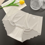 Naiste &otilde;mblusteta j&auml;&auml;siidist aluspesu Hipster No Show N&auml;htamatud alusp&uuml;ksid Ice Silk Stretch aluspesu bikiinid aluspesu alusp&uuml;ksid M must