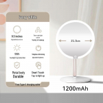 Kvaliteetne LED-meigipeegel kolmev&auml;rvilise valguse ja laetava r&otilde;ngasvalgusega 20cm