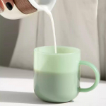 Jade v&auml;rviline klaas borosilikaatklaasist kruus retro veiniklaas pokaal tass teetass kohvitass lauan&otilde;ud piimavee tass 350ml heleroheline v&auml;rv