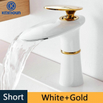 Juga valamusegisti valge kuldne kuum k&uuml;lm segisti kraanikauss kraan messing must k&otilde;rge vannitoa segisti kraana kodu riistvara segisti